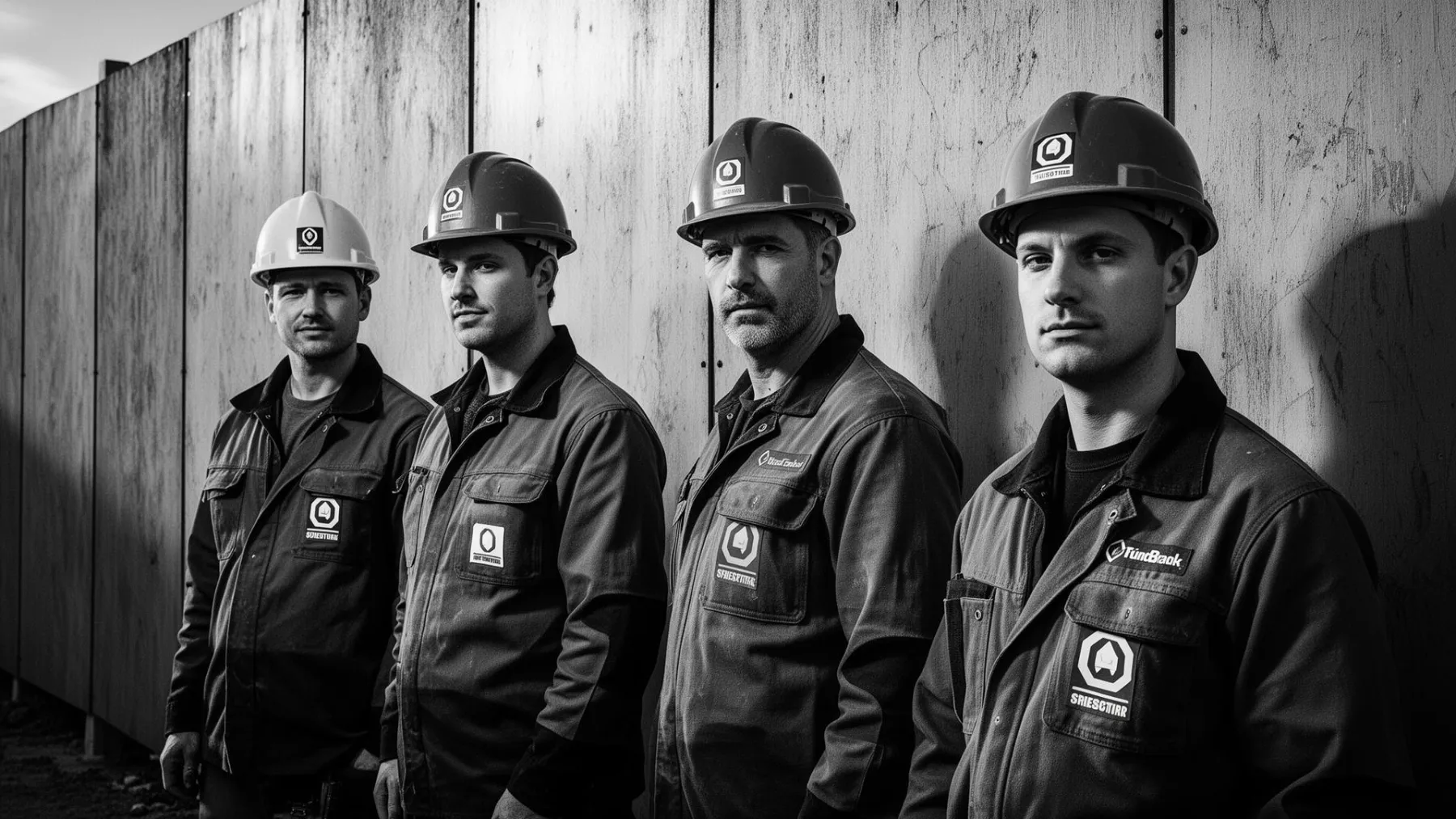 Hoarding Kings install crew on a Toronto job site